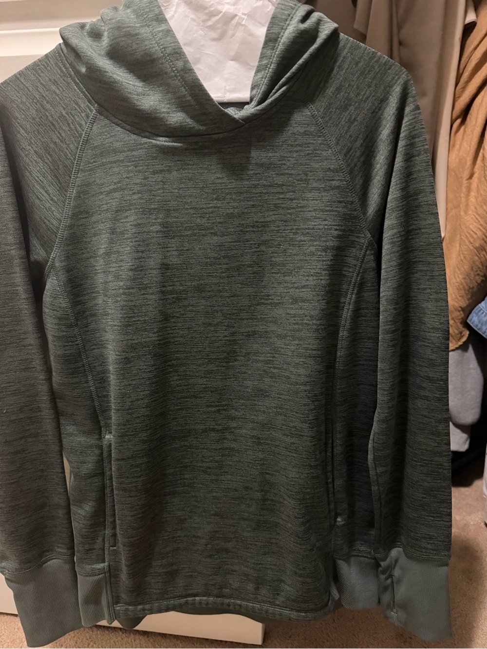 RBX women’s Heathered Sage Green Crewneck Hoodie